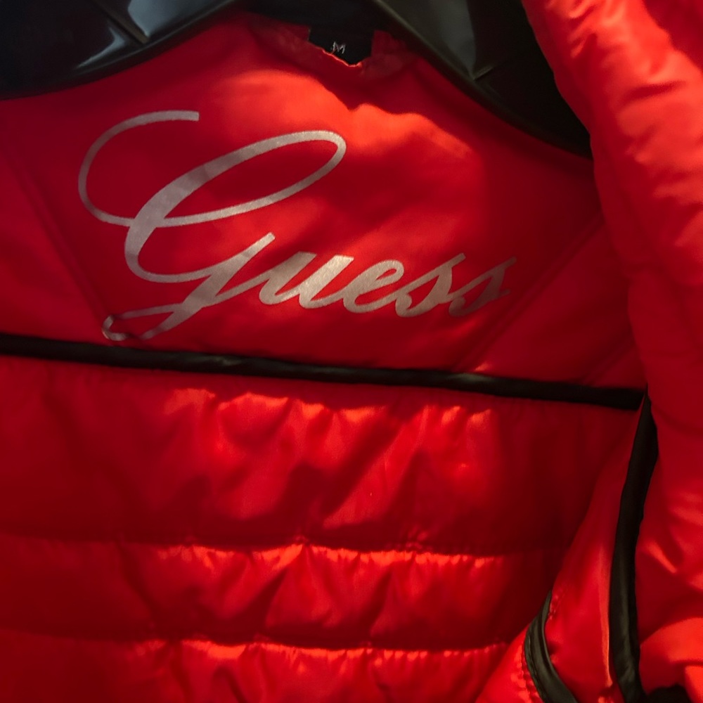 Guess Women’s Red Size M Puffer Jacket - Picture 4 of 8